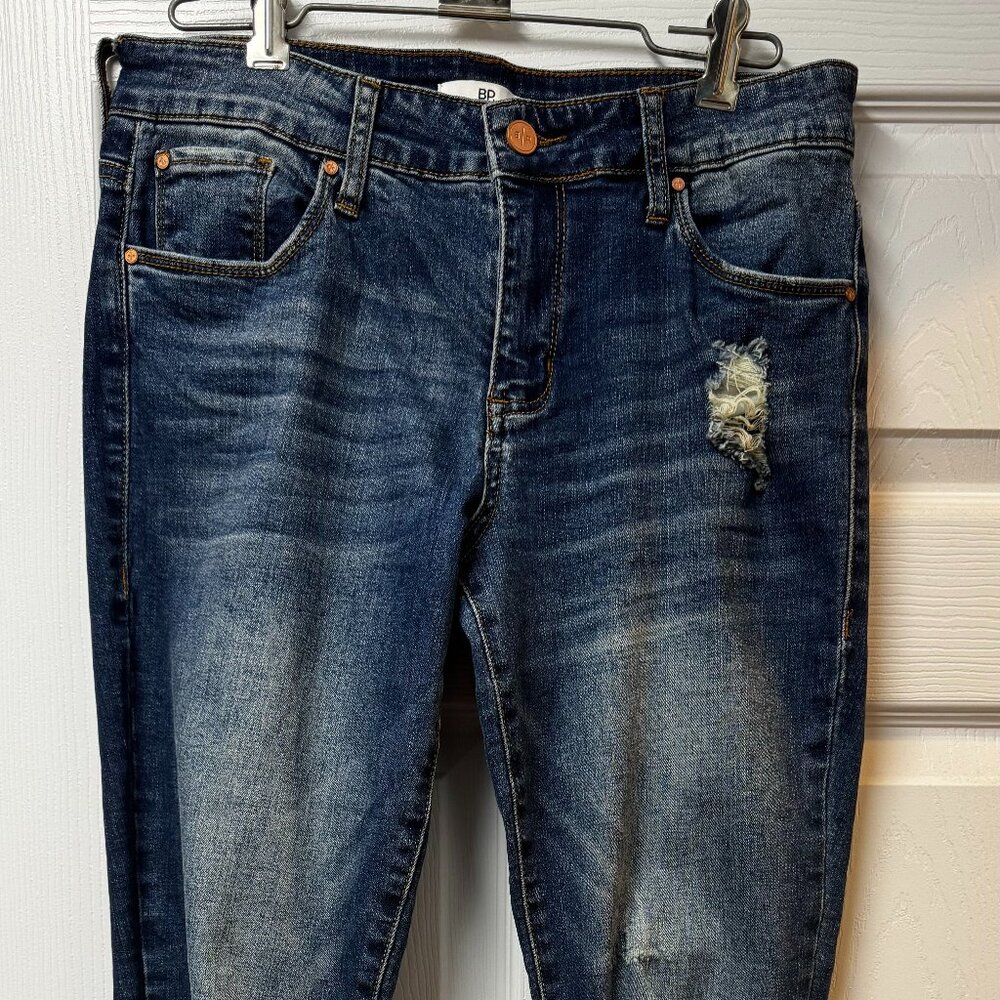 BP. Distressed Frayed Hem Skinny Jeans Destroy, Size 28, Style #BP384761MI